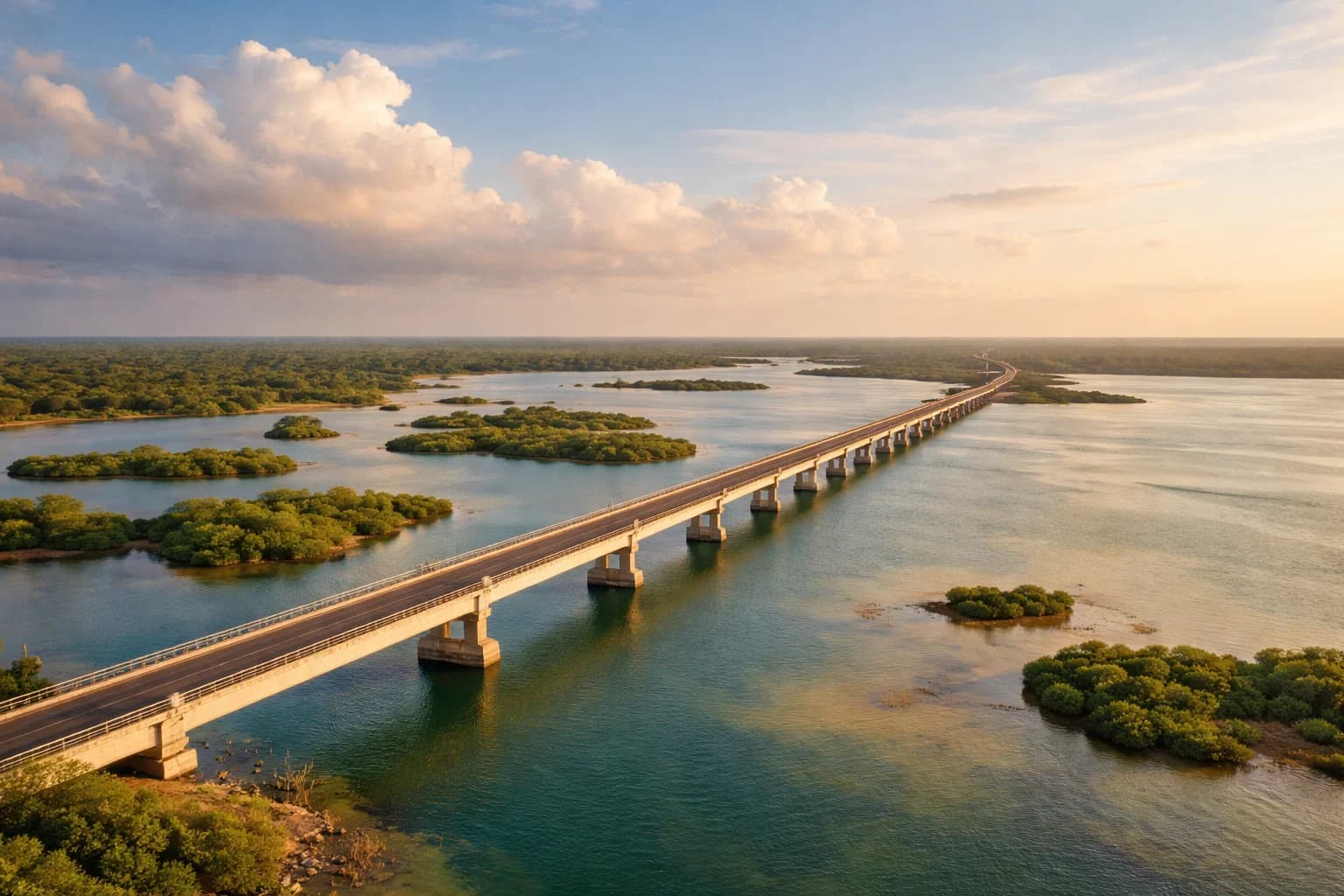 Sangupiddy Bridge View — Kilinochchi