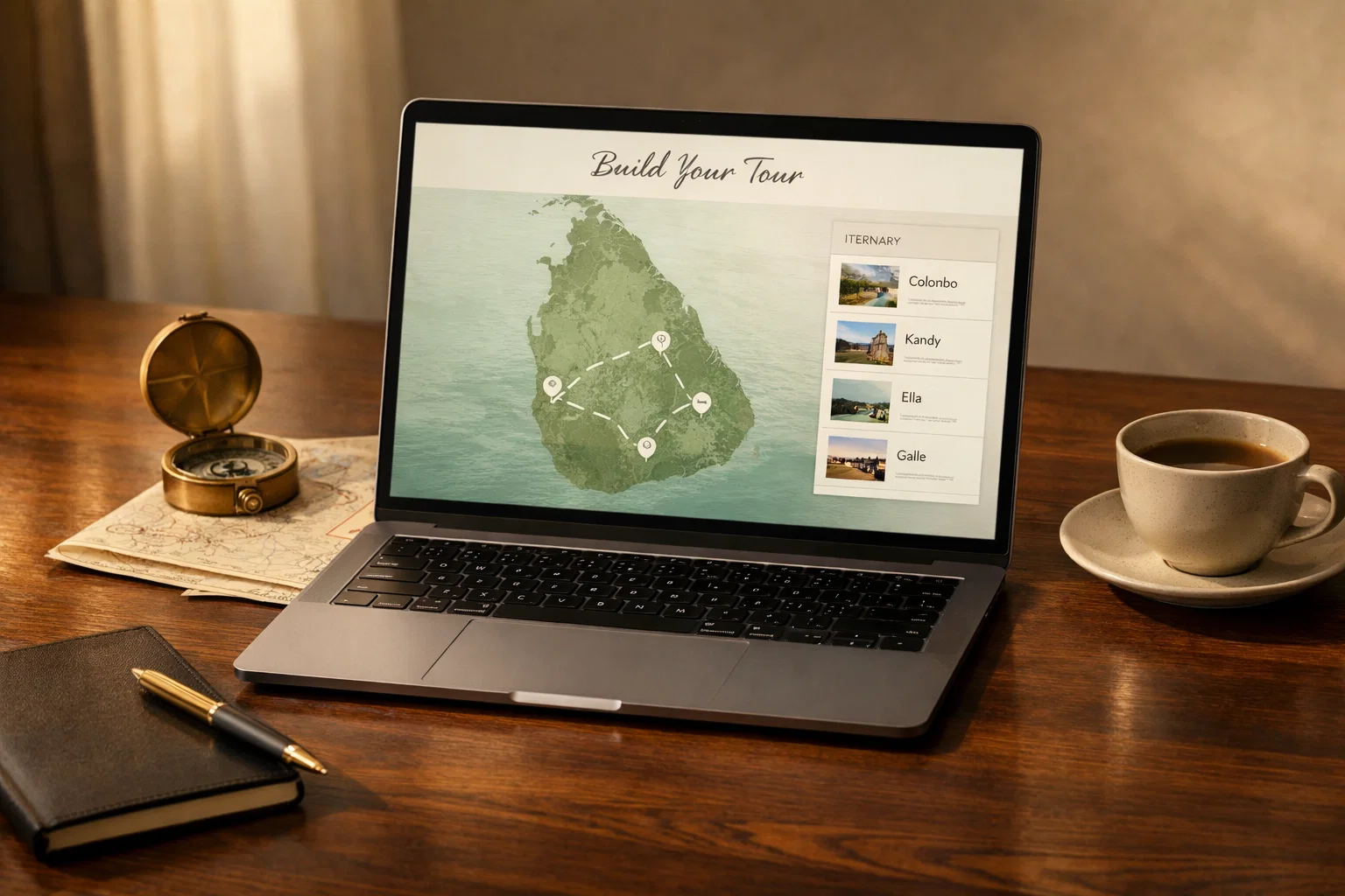 Sri Lanka bespoke luxury tour planning — scenic aerial view