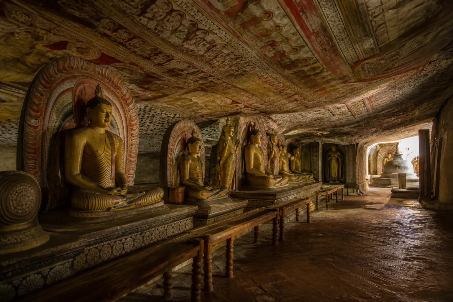 Royal ruins, moonstones, and stone sculpture in Polonnaruwa
