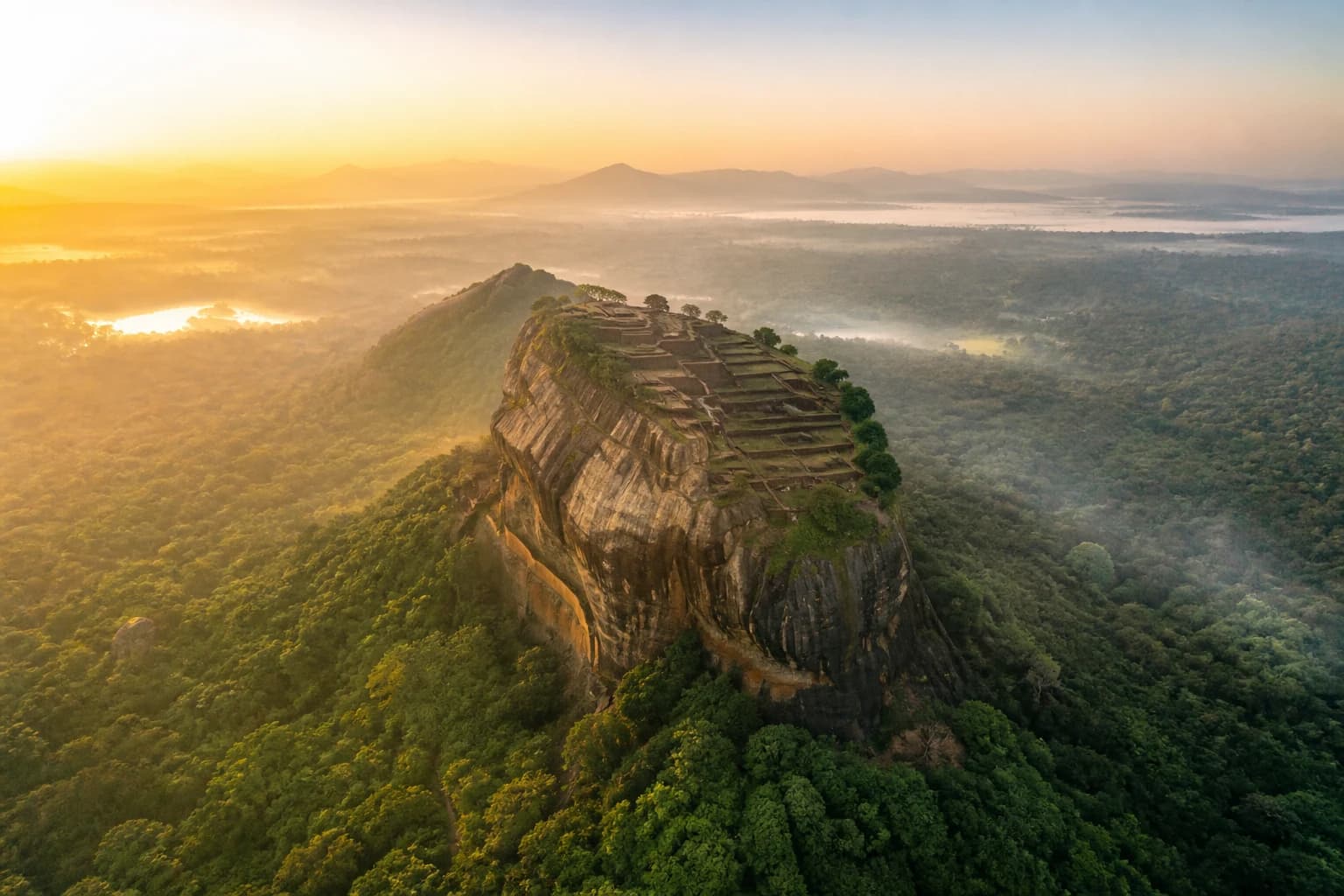 Sigiriya Rock Fortress and Dambulla Cave Temple